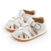 2021 Baby Boys Fashion Summer Soft Crib Shoes Kids Newborn Girls First Walker Anti Slip Sandals Shoes-Sole Feat