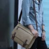 Canvas Laptop Shoulder Bag Messenger Bag Men Casual Crossbody Bags School Bookbag-Sole Feat