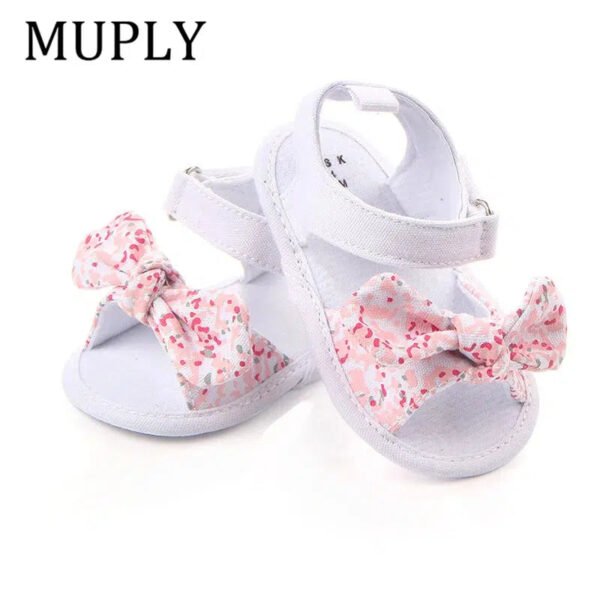 1 Pair Baby Shoes Spring Summer Non-Slip Bowknot Shoes-Kids shoes-Sole Feat