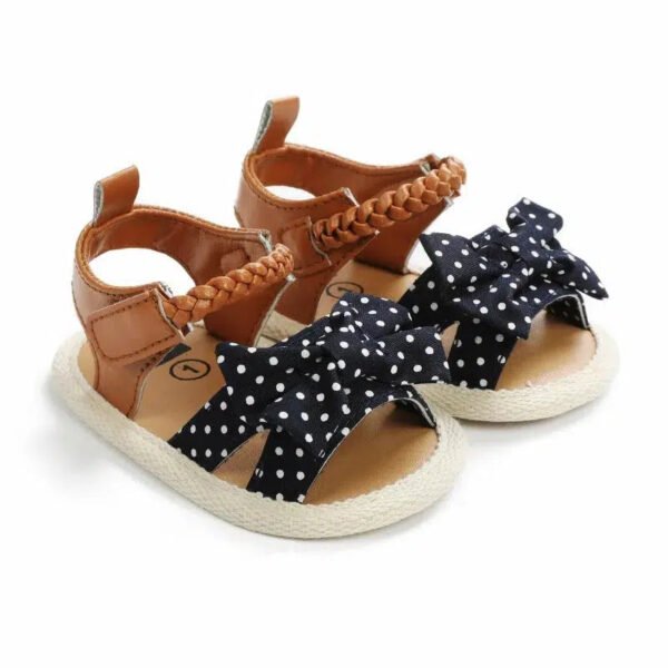 1 Pair Baby Shoes Spring Summer Non-Slip Bowknot Shoes-Kids shoes-Sole Feat