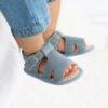 2021 Baby Boys Fashion Summer Soft Crib Shoes Kids Newborn Girls First Walker Anti Slip Sandals Shoes-Sole Feat