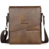 Kangaroo Luxury Brand Vintage Men Shoulder Bag Leather Messenger Bag Waterproof Office Business Crossbody Bag For Male Handbags-Sole Feat