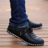 Men Leather Shoes Fall Casual Shoes Breathable Light Weight White Sneakers-Sole Feat