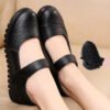 HOVINGE Shoes flats moccasins without lace genuine leather moccasins Ballet shoes casual ladies shoes shoes soft women shoes-Sole Feat