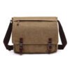 Canvas Laptop Shoulder Bag Messenger Bag Men Casual Crossbody Bags School Bookbag-Sole Feat