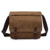 Canvas Laptop Shoulder Bag Messenger Bag Men Casual Crossbody Bags School Bookbag-Sole Feat