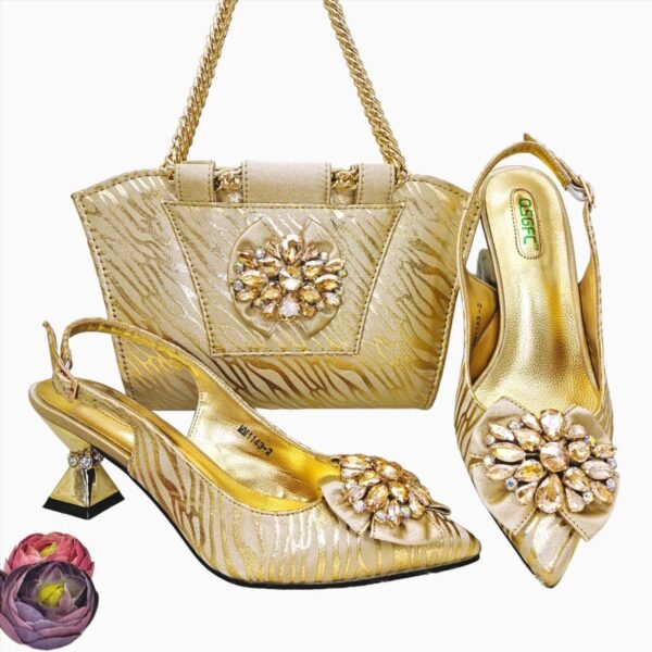 African-style Women's shoes and bag set -Solefeat