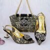 African Women's Party Shoes And Bag Set