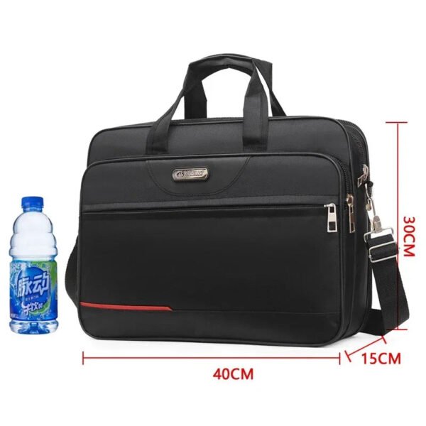 High-capacity Briefcase Business Document Information Storage Bags Weekend Travel Laptop Protection Organize Handbag Accessories-Sole Feat