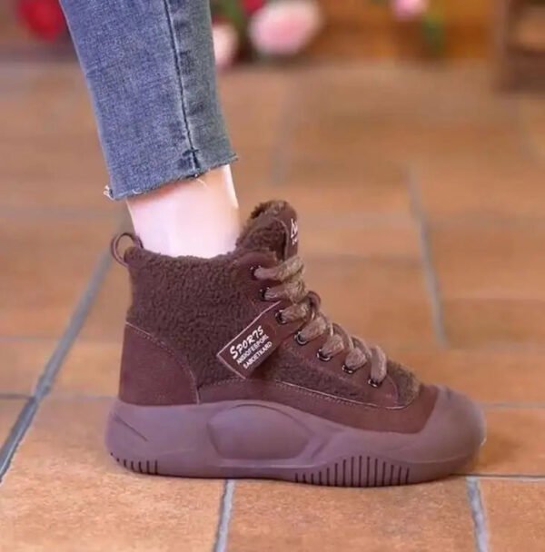 Women's New Ugly and Cute Big Head Fashion Mid Top Breathable Casual Retro Martin Boots-Solefeat