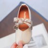 Baby Girl Shoes Bow-knot Girl's Casual Flats Soft Leather Shoes for Kids-Sole Feat