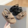 Children Shoe Summer Beach Sandals 2023 Korean Edition Girls Roman Sandal Kid Sandles Breathable Kid Shoe for Girl Zapatos Niña-Solefeat