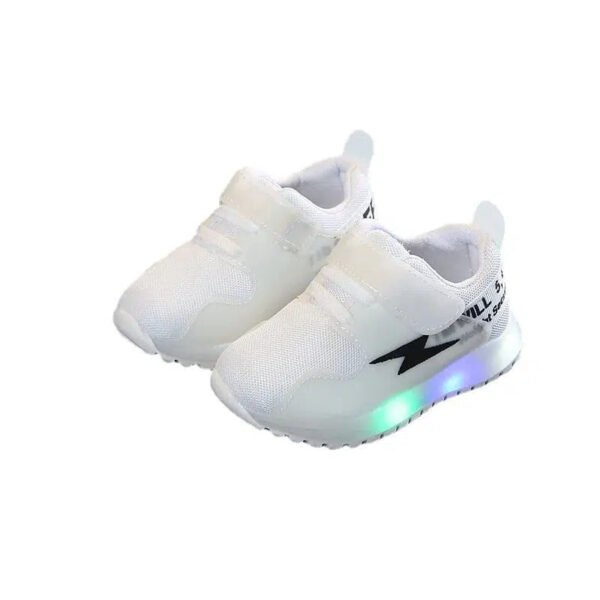 Zapatillas LED Kid Sneakers Autumn New Mesh Boy Casual Shoes Lightweight Girl Luminous Shoe Soft Sole Tennis Shoe Kid Shoe Tenis-Sole Feat