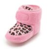 KIDSUN Newborn Baby Boots Winter Warm Girls Boys Baby Toddler Shoes First Walkers Infant Soft Sole Fur Snow Booties for 0-18M-Sole Feat