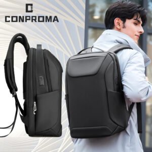 Laptop Bag 15.6 inch Travel Backpack Large-Capacity Outdoor Leisure Business Charging Waterproof Oxford Cloth Computer Handheld-Sole Feat