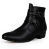 Big Size 39-47 Fashion Leather Shoes Luxus Elegant High-top Doc Martens Boots for Men Casual Platform Driving Boy Free Shipping-Solefeat