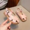 Children's Sandals Summer New Middle and Big Children's Hollow Beach Shoes Girls' Sandals Soft Sole Boys' Casual Shoes-Sole Feat