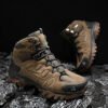 HIKEUP High-Top Men Hiking Boot Winter Outdoor Shoes Lace-Up Non-slip Sports Casual Trekking Boots Man Suede Warm Shoes-Sole Feat