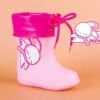 Cute Cartoon Baby Boy Girl Rain Water Shoes Boot Covers Protect Portable Antiskid Children Toddler Rubber Waterproof Boots Kids-Sole Feat