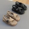 Children Shoe Summer Beach Sandals 2023 Korean Edition Girls Roman Sandal Kid Sandles Breathable Kid Shoe for Girl Zapatos Niña-Solefeat