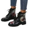 Girls Printed Lace-Up Martin Boots Women's Casual Boots-Women's Shoes-Solefeat