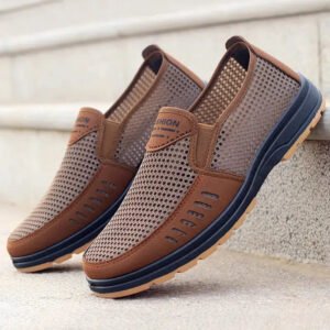 Men Casual Shoes Breathable Mesh Non-slip Super Light Flats Spring Summer Male Shoes Zapatos Planos Мужская повседневная-Sole Feat