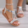 Women's Wedge Sandals Summer Bohemia Rhinestones Casual Platform Sandals-Women's Shoes-Solefeat