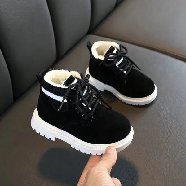 Boys Winter Boots Childrens Casual Anti-Slip Shoes-Sole Feat