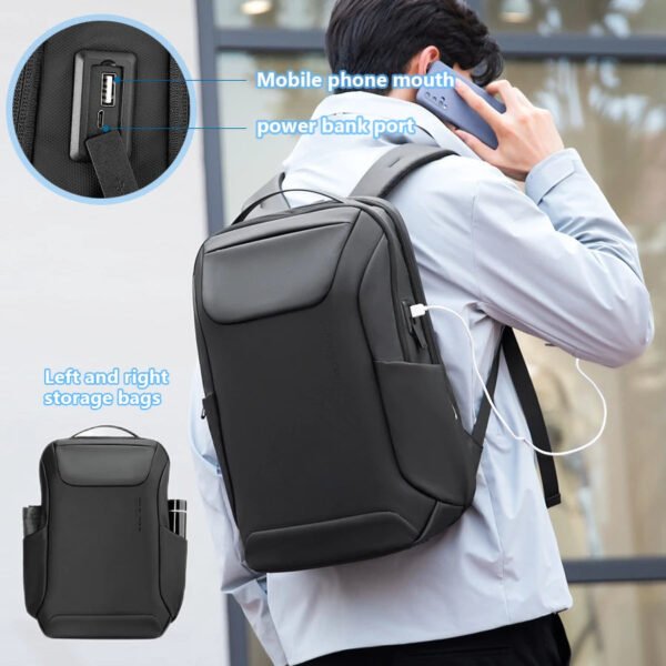 Laptop Bag 15.6 inch Travel Backpack Large-Capacity Outdoor Leisure Business Charging Waterproof Oxford Cloth Computer Handheld-Sole Feat