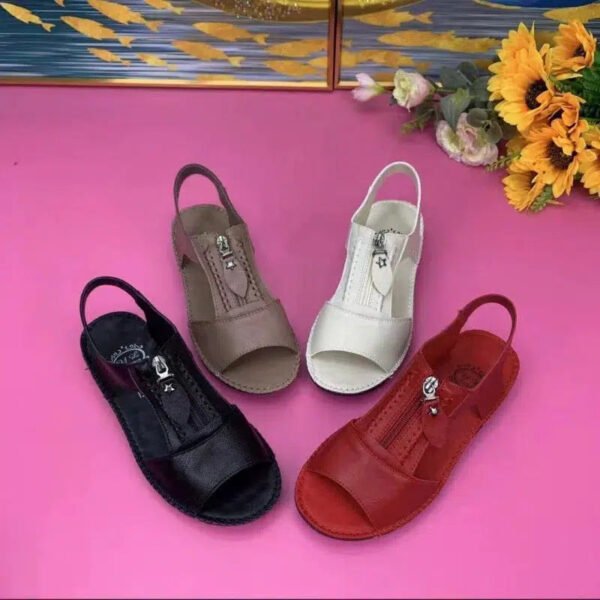 2023 Summer New Women Shoes Fashion Flat Sole Sandals Shoes for Women Fish Mouth Comfortable Casual Sandals Zapatos De Mujer-Solefeat