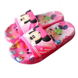 New Summer Children Sandals Kids Cartoon Minnie Toddler Boys Girls Soft Sole Shoes Anti-Slip Slippers Wearable in all seasons-Sole Feat