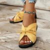 Women Sandals 2024 Summer Shoes For Women Low Heels Sandalias Mujer Trend Casual Slippers Female Elegant Woman Heeled Shoes-Solefeat