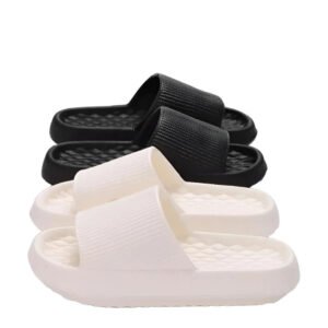 Women Thick Platform Cloud Slippers Eva Cfortable Non-Slip Home Slides Women Summer Lightweight Soft Sole Sandals Flip Flops-Solefeat