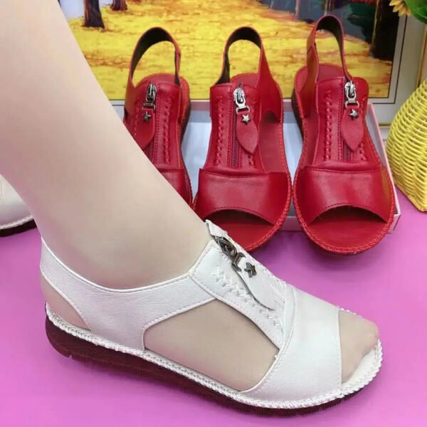 2023 Summer New Women Shoes Fashion Flat Sole Sandals Shoes for Women Fish Mouth Comfortable Casual Sandals Zapatos De Mujer-Solefeat