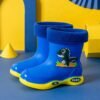 Toddler Girl Rainboots Classic Waterproof Children'S Shoes Kids Rain Boots Pvc Rubber Boots Kids Baby Water Shoes Boy Rain Boots-Sole Feat