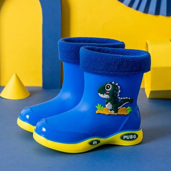 Toddler Girl Rainboots Classic Waterproof Children'S Shoes Kids Rain Boots Pvc Rubber Boots Kids Baby Water Shoes Boy Rain Boots-Sole Feat