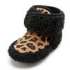 KIDSUN Newborn Baby Boots Winter Warm Girls Boys Baby Toddler Shoes First Walkers Infant Soft Sole Fur Snow Booties for 0-18M-Sole Feat