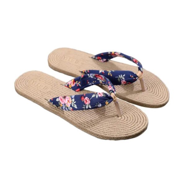 Womens Summer Sandals Anti-slip Flip Flops Floral Beach Slippers-Women's Shoes-Solefeat