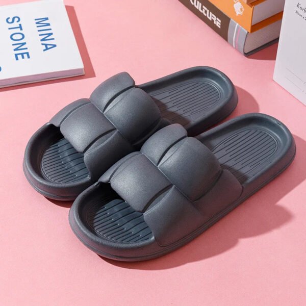 Summer Women Beach Slippers Thick Platform Eva Slippers Home Flip Flops Ladies Fashion Soft Sole Cloud Sandal Light-Solefeat