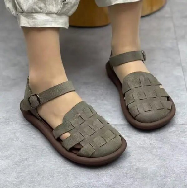 Women Sandals Summer Open Toe Women's Shoes Flat Sandals For Women Non-Slip Comfortable Lightweight Walking Sandals-Solefeat